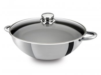 Non-stick wok with handles